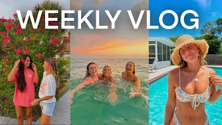 weekly vlog: sunset swims & hosting friends