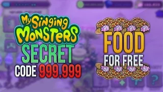 My Singing Monsters : NEW SECRET CODE 999.999 FOOD ! [ WITH PROOF ] (NO DOWNLOAD)