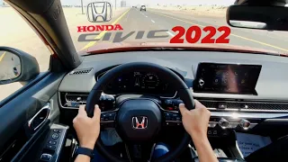 تجربة متعة احساس سائق هوندا سيفيك 2022 sport مع التسارع | honda civic 1.5T