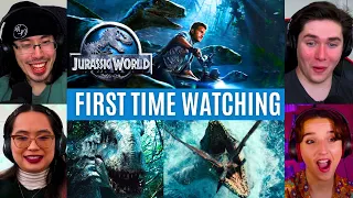 REACTING to *Jurassic World* BACK IN BUSINESS?? (First Time Watching) Action Movies