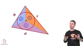 Área do triângulo pelo círculo inscrito (demonstração)