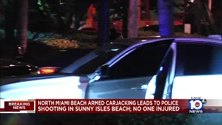 Armed carjacking leads to police shooting