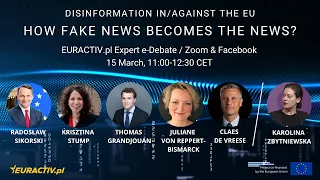 Disinformation In/Against the EU. How Fake News Becomes the News? WEBINAR