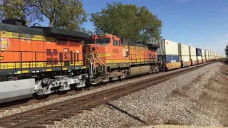 2,000 subscriber special Part 1: BNSF Chillicothe sub near Wenona, IL w/ ex SP AC44CW 10/19/19