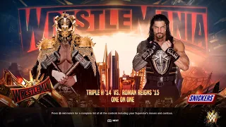 WWE 2K24 Triple H Vs Roman Reigns #wwe2k24