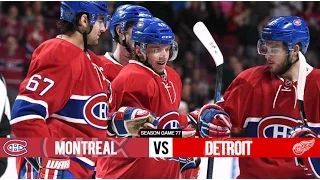 Montreal Canadiens vs Detroit Red Wings - Season Game 77 - All Goals (29/3/16)