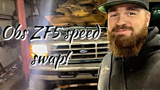 Swapping a automatic Obs ford to ZF5 speed manual!