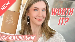 NEW Estee Lauder Double Wear SHEER Foundation Review + Wear | Over 40
