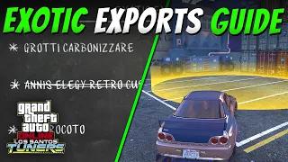 Exotic Exports List Guide | HOW TO FIND ALL THE CARS (GTA Online Los Santos Tuners DLC Update)