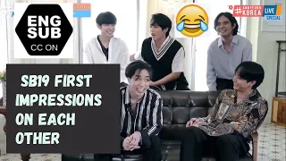 [ENG SUB] SB19  First Impressions on Each Other