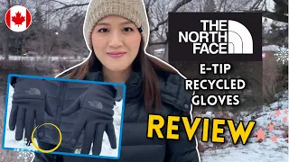 Awesome touchscreen GLOVES Northface E-Tip 🧤 but are they warm enough for this weather?