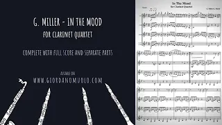 G. Miller - In the Mood In the Mood for Clarinet Quartet