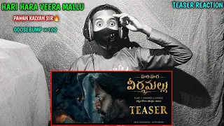 Hari Hara Veera Mallu Part 1 - Teaser Reaction | Pawan Kalyan | MM Keeravani | AM Rathnam | Hindi