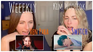 TWINS REACT TO WEEEKLY(위클리) - 'Ven Para' & KIM WOOSEOK(김우석) - 'Switch' M/V! | 정직한 의견