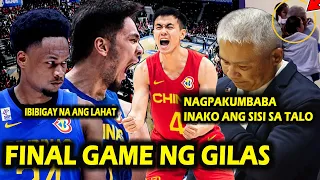 Gilas Final Game | Inako na ni Coach Chot Reyes ang Sisi | Win or Lose Salamat Gilas - Give it all.