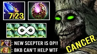 FORGOTTEN IMBA HERO IS BACK! 7.23 New Scepter Necrophos 10% Max HP Aura Even BKB Can't Help Dota 2