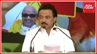 Stalin Makes First Ever Public appearance On India Today Conclave South 2017