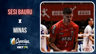 Sesi Bauru X Minas | MELHORES MOMENTOS | Superliga BET7K Masculino 23/24
