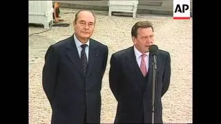 France - Schroeder meets Chirac