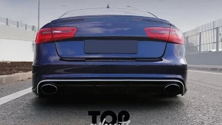 #topexhaust Audi A6 (c7) 3.0 TFSI. Звук выхлопа.