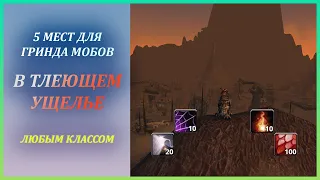 5 мест для Гринда мобов в Тлеющем Ущелье + квест на Ключ в локацию Wow Classic