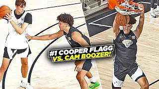 Cooper Flagg vs Cameron Boozer!! #1 vs #2 Ranked Players GO AT IT @ NBPA Top 100 Camp!