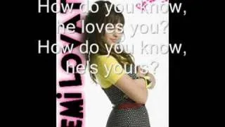 Demi Lovato That's How You Know Karaoke/BV