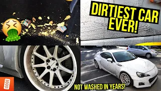 Deep Cleaning our Friend's EXTREMELY Dirty & Neglected Subaru BRZ! | Insane Detailing Transformation