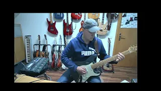 Harley Benton ST-62CC MN Charcoal Frost - Blues soundcheck improvisation