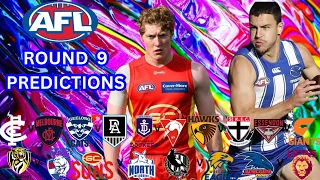 AFL ROUND 9 TIPS + MARGIN COMP