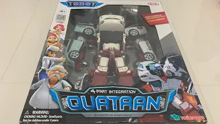 영토이의 또봇 콰트란 CDRW 원본 언박싱 Unboxing Tobot Quatran CDRW Original From Young Toys Robot Transformation