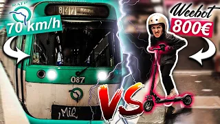 TROTTINETTE ÉLECTRIQUE 800€ VS MÉTRO PARISIEN... 👮‍♂️LA POLICE nous arrête !