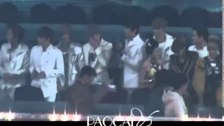 [291112 FANCAM] 2NE1 EXO LJoe at the sitting area @ SBS Gayo Daejun