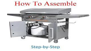 How to assemble Blackstone Pro Series 2-Burner 28 inch Griddle Cooking Station with Hood