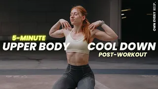 5 Min. Upper Body Stretch | Cool Down After Workout | Quick & Easy | No Equipment