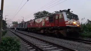 12328 DDN - HWH Upasana Express proceeding slowly with newly LHBfied Coaches