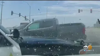 Violent Crash Between Deputy's Vehicle, Pickup Truck Captures On Dash Cam Video