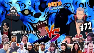 🔥Hidan & Kakuzu Vs Jinchuriki Two Tails! 🐱Reaction Mashup Naruto Shippuden Episode 72 [ナルト 疾風伝]🍃