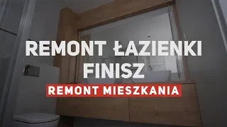 Finisz remontu łazienki w mieszkaniu - kabina, deszczownica, malowanie...