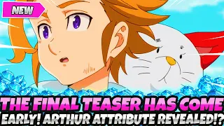 *THE FINAL FESTIVAL TEASER DROPPED EARLY!* ATTRIBUTE REVEALED FOR CHAOS ARTHUR!? (7DS Grand Cross)