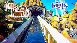 2023 Timber Mountain Log Ride Halloween Hootenanny On Ride 4K POV Knott's Berry Farm