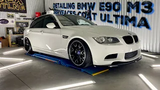 Detailing BMW E90 M3 - Servfaces Coat Ultima - VLOG - 4K