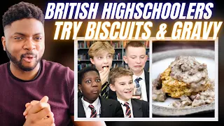 🇬🇧BRIT Reacts To TRYING BISCUITS & GRAVY FOR THE FIRST TIME!