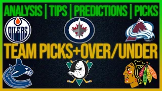 FREE NHL 10/13/21 Picks and Predictions Today Over/Under NHL Betting Tips and Analysis