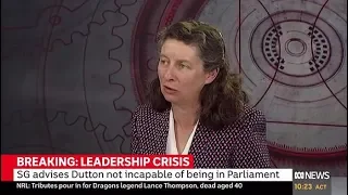 Professor Anne Twomey on SG advice on Peter Dutton's eligibility