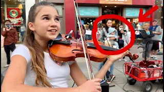 1-year-old BABY and Mom JOIN STREET PERFORMANCE | My Heart Will Go On - Titanic - Karolina Protsenko