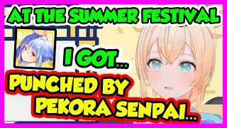 IROHA TALKS ABOUT GETTING PUNCHED BY PEKORA AT THE SUMMER FESTIVAL [Hololive/Eng sub] [Kazama Iroha]