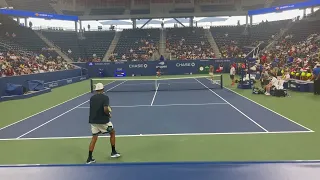 Nick Kyrgios & Jack Sock Practice/Point Play at 2022 US Open