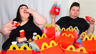 Matt Stonie's McDonald's HAPPY MEAL CHALLENGE with Hungry Fat Chick