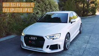 Audi RS3 8V Sedan FL Full Lip Splitter Set